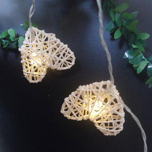 Creative ranttan heart  led string light