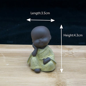 Small Buddha statue monk figurine