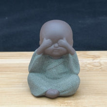 Load image into Gallery viewer, Small Buddha statue monk figurine