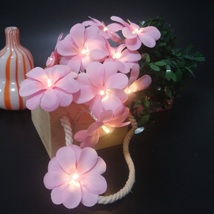 Handmade floral led light