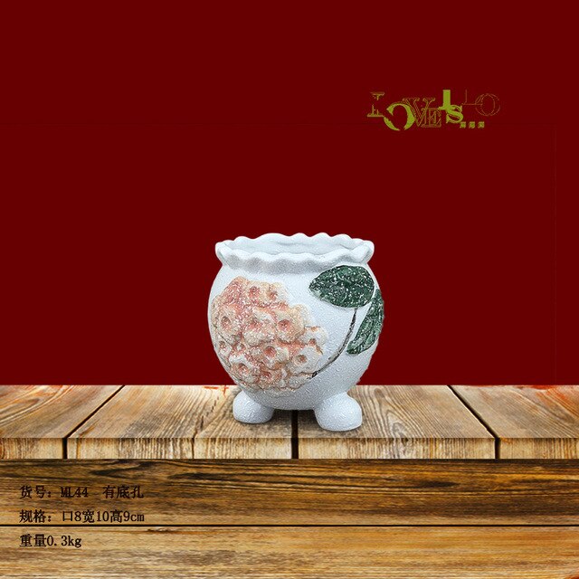 High Quality Ceramic Flowre Pot Temperature Fambe Creative Snow Glaze with  Flower pots