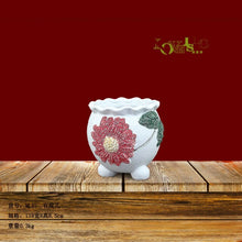 Load image into Gallery viewer, High Quality Ceramic Flowre Pot Temperature Fambe Creative Snow Glaze with  Flower pots